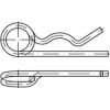 DIN 11024 Spring Cotter Pin double Loop (R - Clips) Zinc Plated 