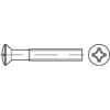 DIN 966 Cross Recessed Raised Countersunk Head Screw A2 Stainless Steel 