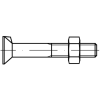 DIN 603/555 Carriage Bolt With Hexagon Nut Zinc Plated Steel 4.6
